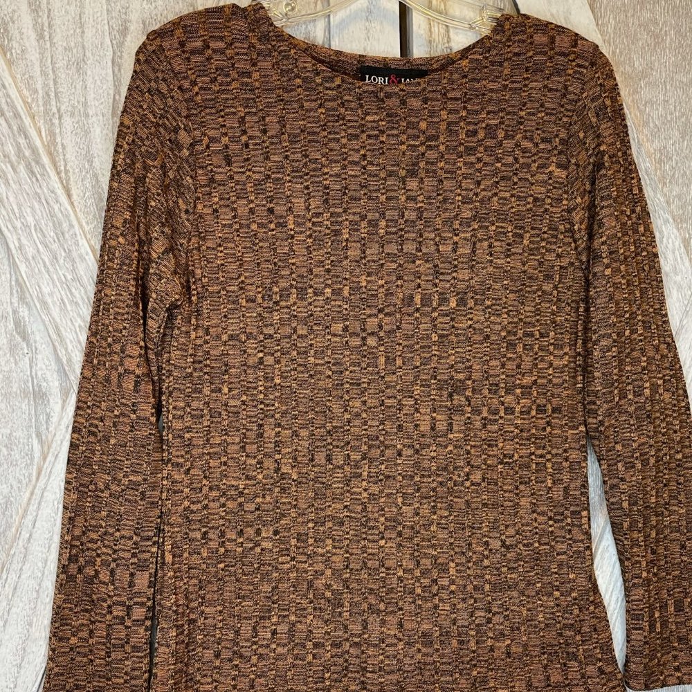 Youth Light-Weight Brown Knit Sweater